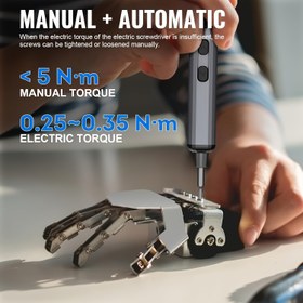 Resim Mini Elektrikli Tornavida Seti: 68'inde 1 Küçük Elektronik Araç Kiti Hassas Elektrikli Tornavida - 5 Tork Ayarı LED S2 Matkap Uçları, Bilgisayar Dizüstü Tamiri için Kullanılır 