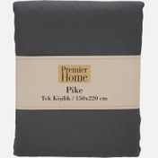 Resim Premier Home Jakar Elit Tek Kişilik Pike Antrasit 
