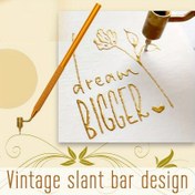 Resim Vintage Altın Kalemi - Dikey Bar Tasarımı, İnce Çizim ve İlham Veren Alıntı Sanatı için Sıvı Uygulayıcı, El Sanatları, Scrapbooking ve Ev Dekoru için Zarif Kırtasiye, Kalemi Malzemeleri, Scrapbooking Aksesuarı, Zarif Yazı Tasarımı, Metalik Kaplama 