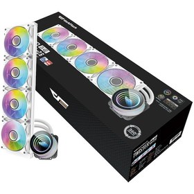 Resim Darkflash Twister Dx-480 V2.6 Beyaz 480mm Argb Liquid Cpu Cooler 