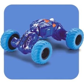 Resim Çek Bırak Akrobatik Araba Çift Yönlü Çek Bırak Taklacı Araba Oyuncak Araba Mavi Mavi 