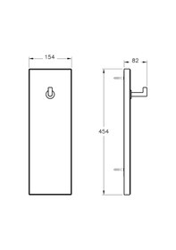 Resim VitrA Voyage Tekli Askı Beyaz A4479957 Çok Renkli 