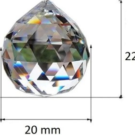 Resim Ada Avize Ada 20 mm Pembe Toptaş Avize Taşı 5 Adet 