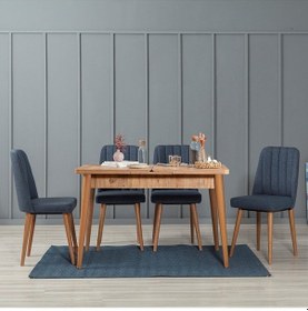 Resim Milano Medium Mutfak Masa Takımı Atlantik Lacivert 