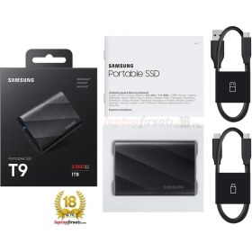 Resim Samsung T9 1tb MU-PG1T0B/WW 2.000MB/SN USB 3.2 Gen 2x2 Taşınabilir SSD Siyah 5 Yıl Samsung 