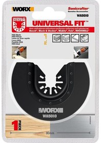 Resim Worx Wa5010 Çok Amaçlı Raspalama Makinası İçin 80mm 180 Metal, Ahşap, Fiberglas, Pvc Universal Kesme Bıçağ 