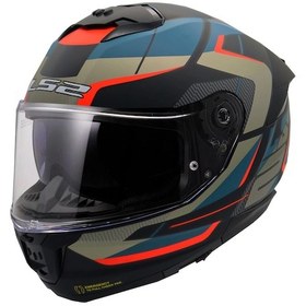 Resim Ls2 Stream 2 Road Motosiklet Kaskı Gri - Kırmızı - Mavi - Mat Siyah 