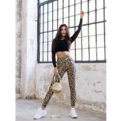 Resim Bugasy Leopar Desenli Ekstra Yüksek Bel Spor Tayt 