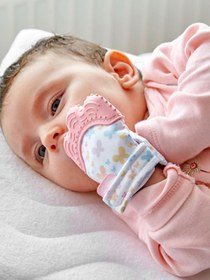 Resim BabyJem Diş Kaşıyıcı Eldiven - Pembe - Pembe / Standart 