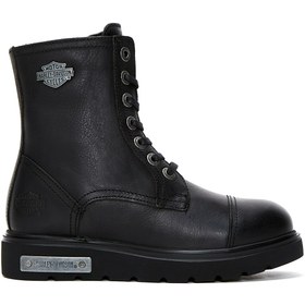 Resim Harley Davidson Kadın Siyah Tums Postal Deri Bot 025Z100630 