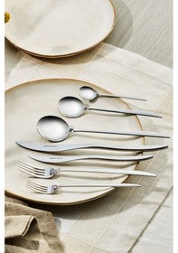 Resim Karaca Elegance Amour V2 Platin 12 Kişilik 84 Parça Çatal Kaşık Bıçak Takımı 