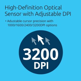 Resim Kensington Pro Fit Kablolu Optik Mouse, Tam Boy, Sağ El Tasarımı, Windows & Macos Uyumlu, Siyah 