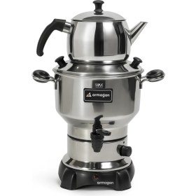 Resim Armağan Çay Semaveri & Çay Makinesi - Siyah Aksam - Özel Seri - 3,5 Litre Su Haznesi - 1 Litre Demlik 