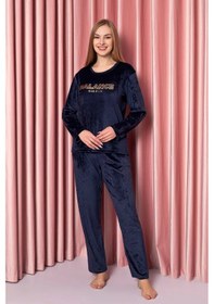 Resim Sude Kadın Kışlık Kadife Pijama Takımı K200/804 - 1 Adet 001 