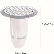 Resim Sunshine011 Gris Blanc Plastik Lavabo Tıkaçı Koku Ve Böcek Önleyici İnce Filtreli Kolay Temizlenir 