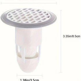 Resim Sunshine011 Gris Blanc Plastik Lavabo Tıkaçı Koku Ve Böcek Önleyici İnce Filtreli Kolay Temizlenir 