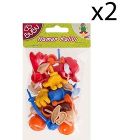 Resim Bubu Oyun Hamuru Aksesuarı Vücut Parçaları 26 Parça 2 Paket Çok Renkli 