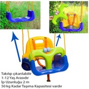 Resim Çocuk Salıncağı demonte Mavi 