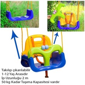 Resim Çocuk Salıncağı demonte Mavi 