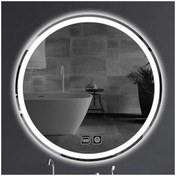 Resim GLOBAL LED MIRROR 85 Cm Dokunmatik Tuşlu Buğu Yapmayan Ledli Yuvarlak Banyo Aynası 