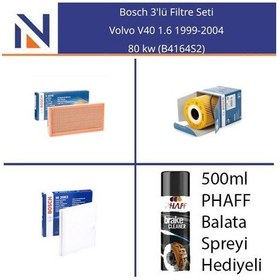 Resim Volvo V40 1.6 1999-2004 Bosch 3'lü Filtre Seti 
