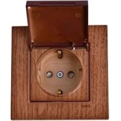 Resim Novella Ceviz Kapaklı Topraklı Priz Vakumlu Paket Çarpma Karşıtı Çabuk Bağlantı 