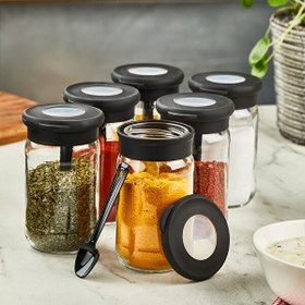 Resim Mithra Life 6 Adet 400 ML Kendinden Kaşıklı Baharatlık Seti MIT1093 