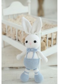 Resim Amigurumi Organik Uyku Arkadaşı Tavşan 