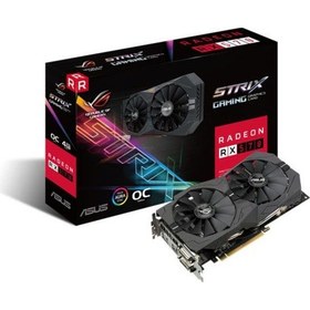 Resim Asus AMD Radeon RX 570 OC ROG-STRIX-RX570-O4G-GAMING 4 GB 256 Bit GDDR5 Ekran Kartı 