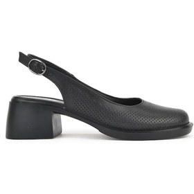 Resim Ziya, Kadın Hakiki Deri Topuklu Sandalet 151992z8001 Siyah 151992z8001 000 Siyah 