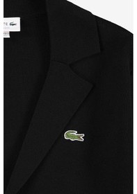 Resim Lacoste Men's Classic Fit V Neck Cardigan Erkek Classic Fit V Yaka Triko Hırka Siyah Siyah 