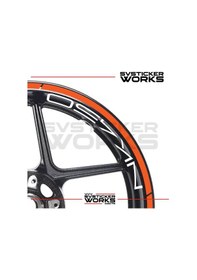 Resim Cfmoto 450nk Jant Sticker Jant İç Yazı Ve Dış Şerit 24'lü Set Sticker Etiket 
