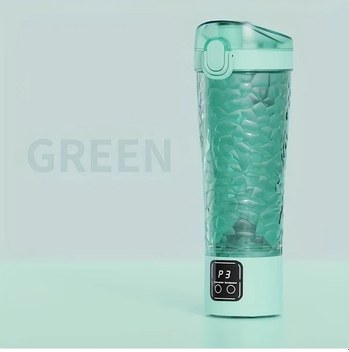 Fochsia Yeşil 700ml Dijital Ekranlı Usb Şarjlı Protein Shaker Karıştırıcı Abs Fitness Seyahat Diğer