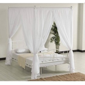 Resim Reyo Pero Sultan Tek Kişilik Başlıklı Metal Beyaz Karyola 90x190 90 x 190 CM 