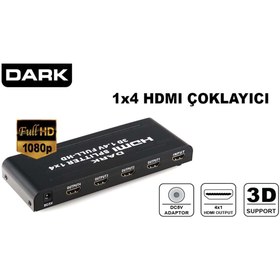 Resim Dark 1x4 Hdmı Splıtter - 4k Ultra Hd 60hz Görüntü Kalitesi, Kolay Kullanımlı Hdmı Çoğaltıcı 