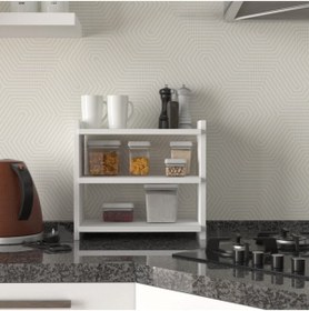 Resim Dorpek Mia Banko Üstü Tezgah Üstü Çok Amaçlı Raf Beyaz 