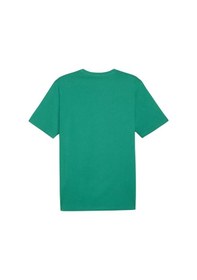 Resim Puma Teamrise Logo Jersey Cotton Erkek Günlük Tişört - Yeşil 65870505 