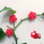 Resim 10 adet, gül bitkisi tırmanma duvarı sabitleme klipsleri, kendinden yapışkanlı bitki sabitleme kanca, bitki bahçesi Pothos asma dekorasyonu için yapışkan bitki sabitleme klipsi 