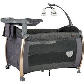 Resim Poky Panama Oyun Parkı Bebek Park Yatak 76x110 Cm Yatak Grı-8038 Yeni Sezon 