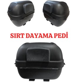 Resim TİEN MOTOR Tien 32 Litre Motosiklet Çantası-Siyah (Sırt Dayama Pedi Dahil) 