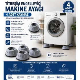 Resim Öz Beyaz Eşya Arçelik - Beko - Altus Çamaşır Kaymaz Ayak Seti 