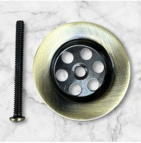 Resim İsaoğlu Yapı Antik Gold Lavabo Gideri Antik Gold Lavabo Süzgeci Bütün Lavabolara Uygun Sifon Gold Altın 
