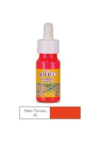 Resim Artdeco 016b Ebru Boyası 92 Neon Turuncu 30ml 