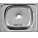 Resim ARÇE 40X50 Paslanmaz Krom Evye Lavabo 