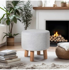 Resim Mio Dekoratif Puf - Bej 40x40x40 Cm Diğer 