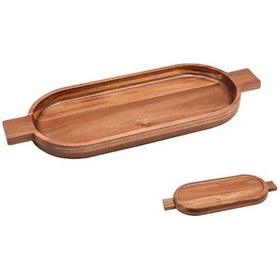 Resim Mien -7b114 Akasya Derin Tepsi Sunumluk 41 Cm Kahverengi 