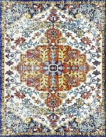 Resim En Ucuz Kaymaz Taban Halı Dekhera V1011 - 160X230 / Deri Taban 