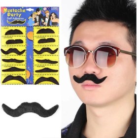 Resim Kostüm Partisi Takma Bıyık 6 Model 12 Adet 
