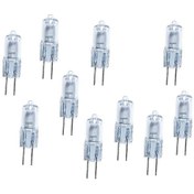 Resim 10'lu Paket Süper Güçlü G4 6v 10w Tungsten Halojen Tabanlı Ampul 