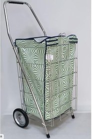 Resim Akın Kalın Demirli Perilla Yeşil Pazar Arabası Çok Renkli Tek Ebat 100 X 100 